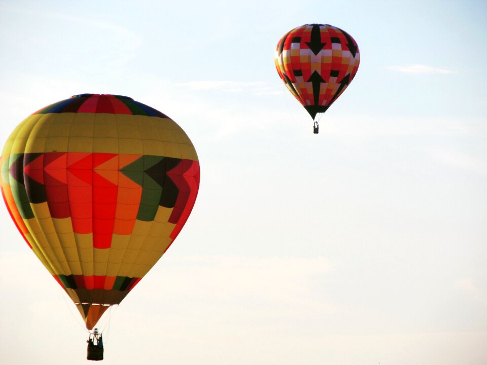 Summer color hot air balloons