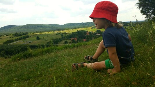 Top view children rest