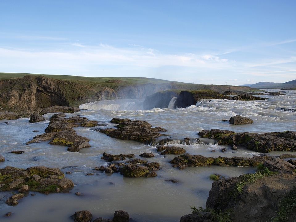 Landscape water river waterfall