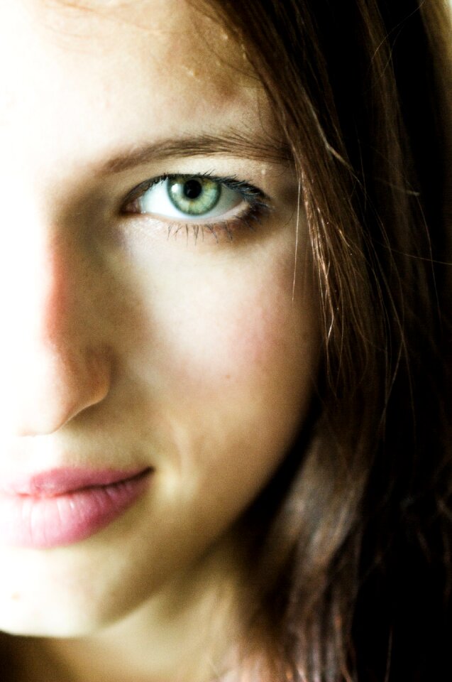 Photoshoot portrait of a girl beauty
