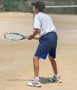 Tennis tennis racket child photo