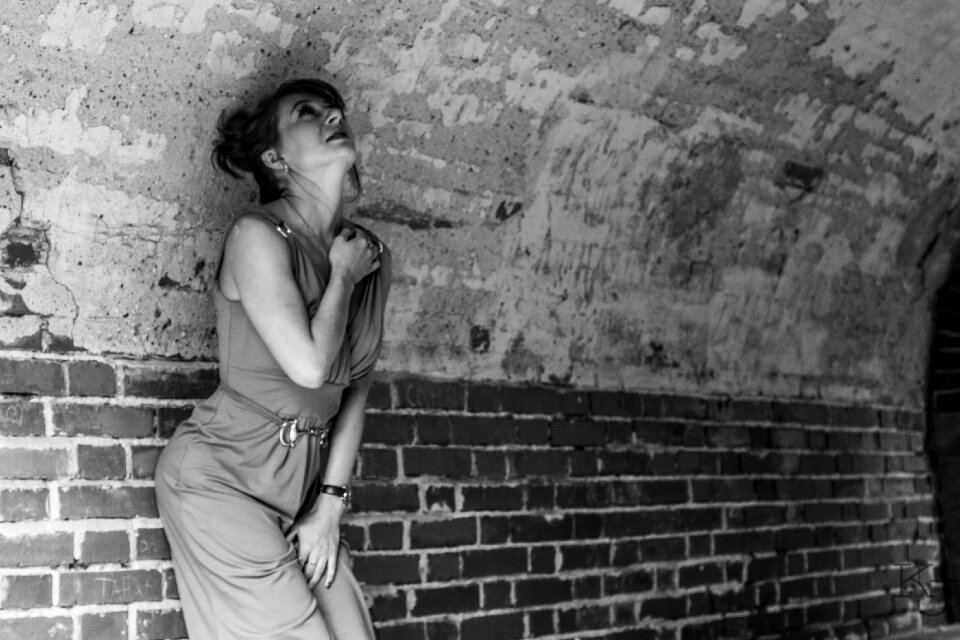 Model posing youth