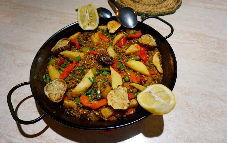 Vegetables rice eggplant