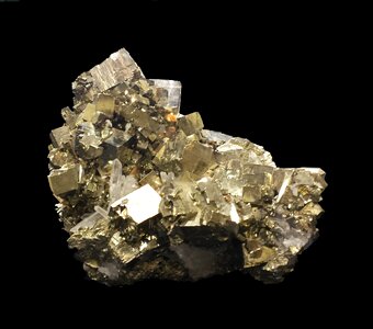 Mineralogy golden photo