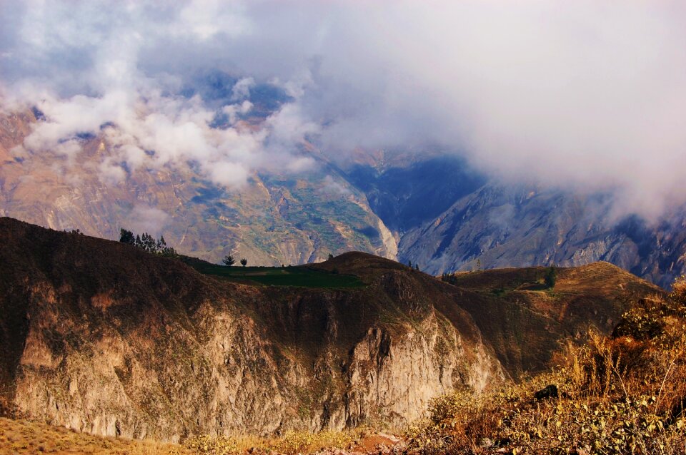 Landscape top view nature