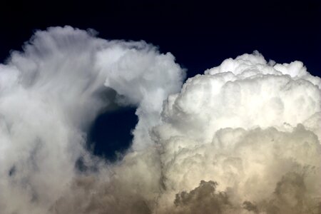 Sky fluffy white photo