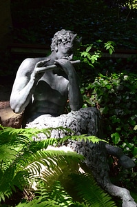 Statue mythical creatures garden sculpture photo