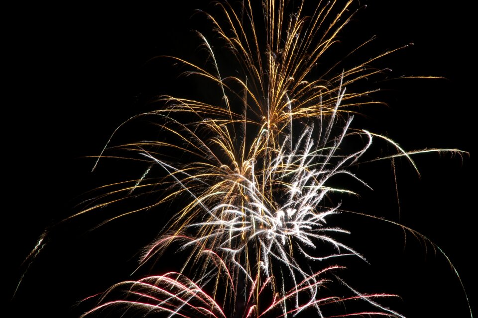 New year's day pyrotechnics night