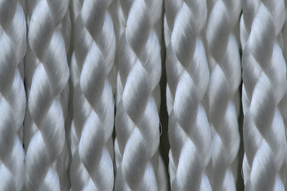 Woven braid rolled up
