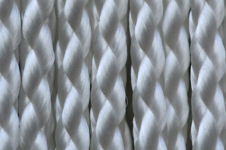 Woven braid rolled up