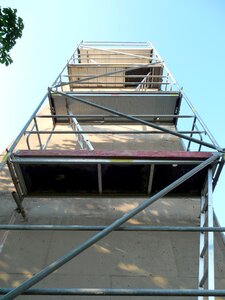 Site working scaffold construction
