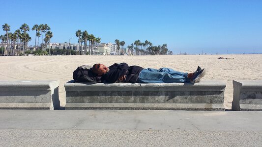 Sleeping beach bum gray sleep