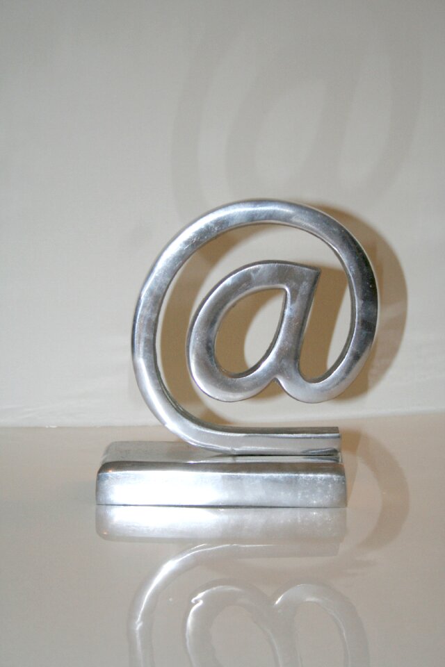Communication icon metal shiny