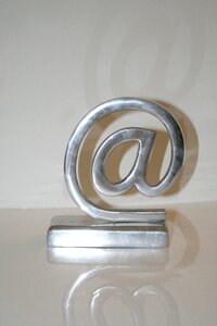 Communication icon metal shiny