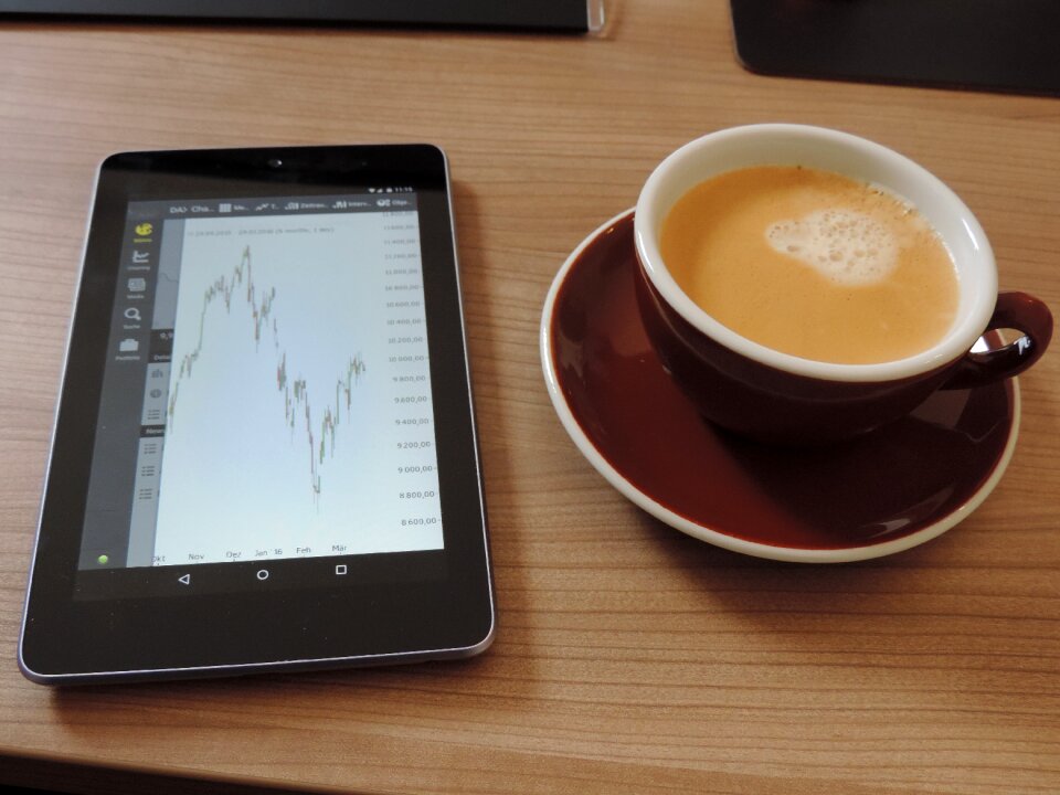 Stock exchange finance break