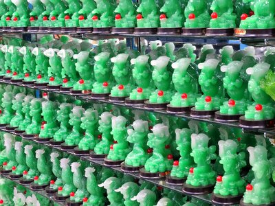 Chinese statuettes jade trinkets