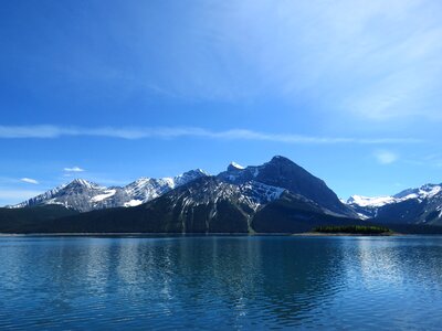 Canada lake mountains photo