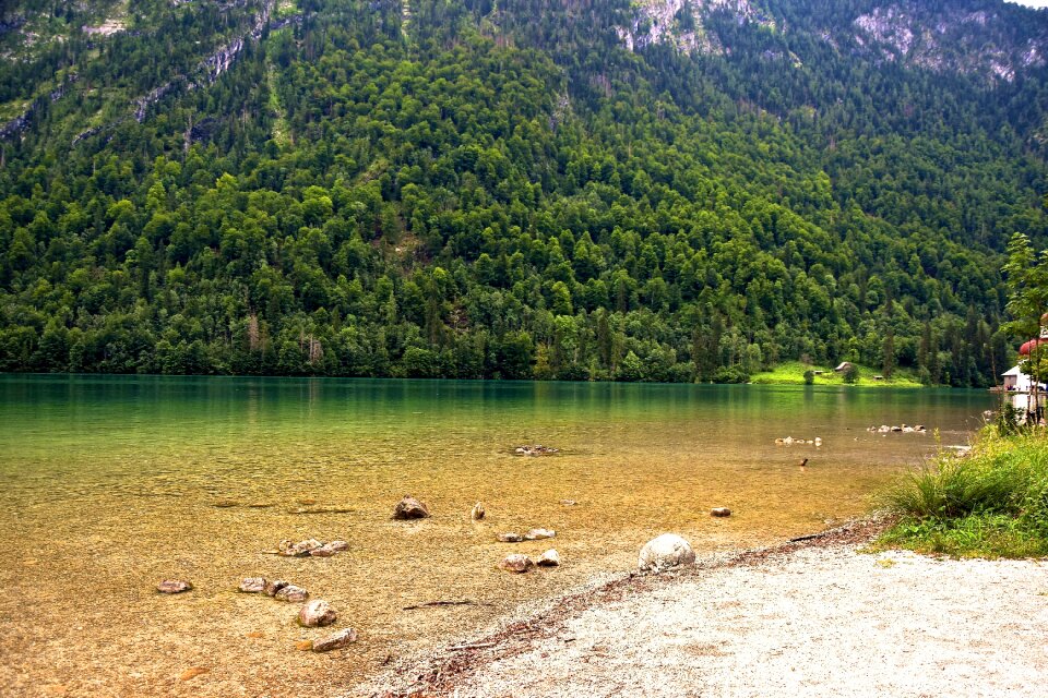 Water landscape pebble