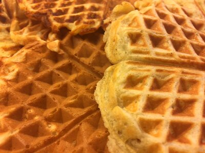 Waffle dessert food