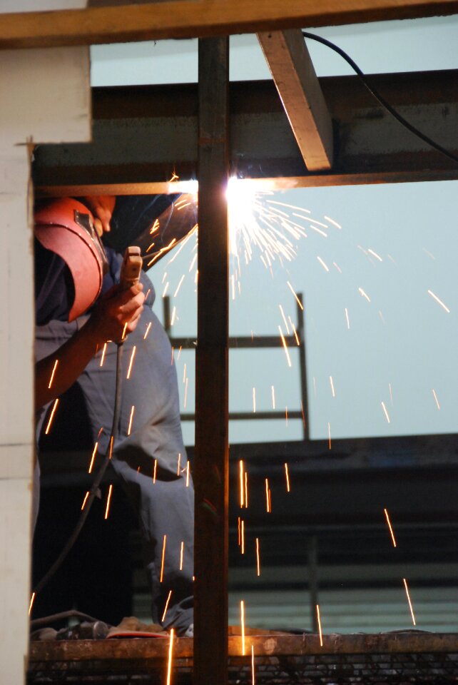 Welder worker industrial