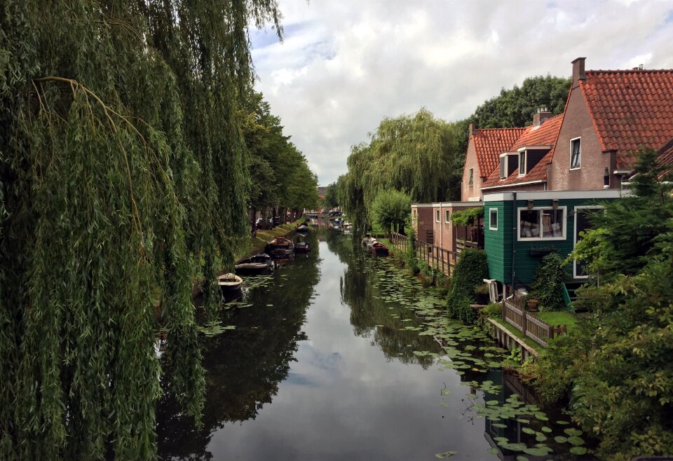 Boats channels reflections