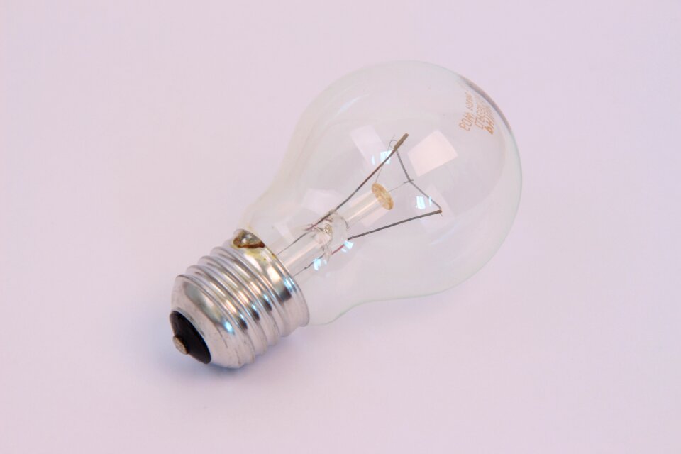 Light bulb lying front