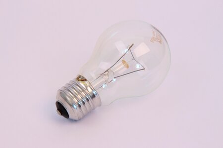 Light bulb lying front