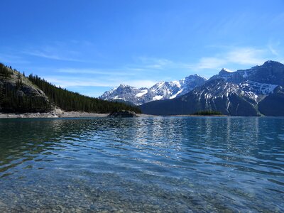 Canada lake mountains photo