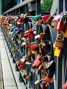 Bridge love castle padlocks
