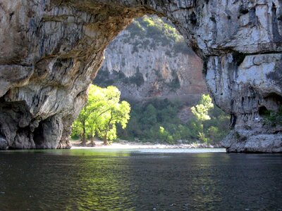 Rocks water courses vallon pont d arc photo