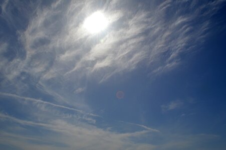 Sun cloud blue sky photo