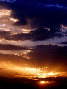 Sky cloud red