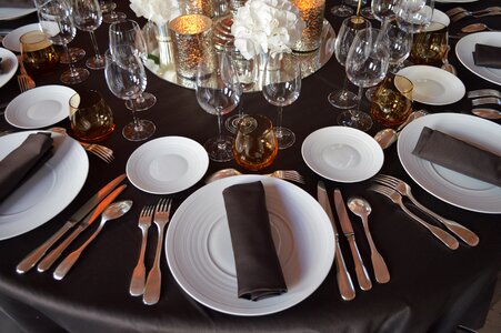 Reception table fork photo