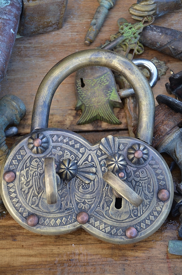 Padlock fence love castle