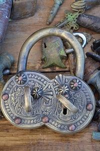 Padlock fence love castle