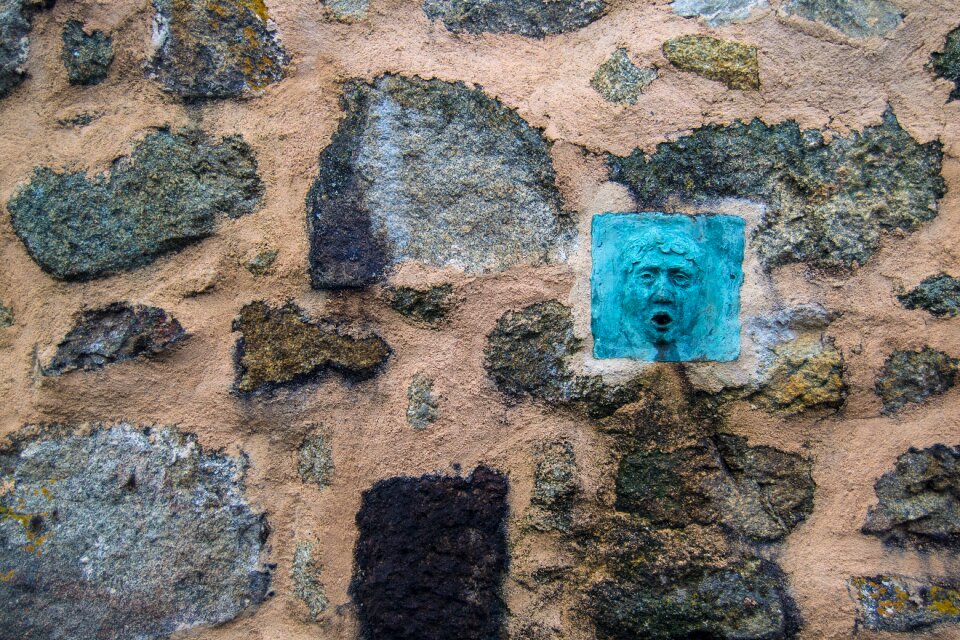 Stone wall rustic romanesque