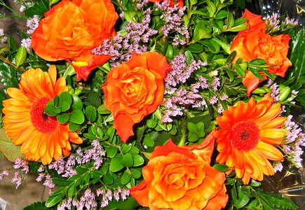 Birthday bouquet decorative cut flowers photo