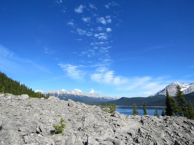 Upper kananaskis lake kananaskis area nature photo