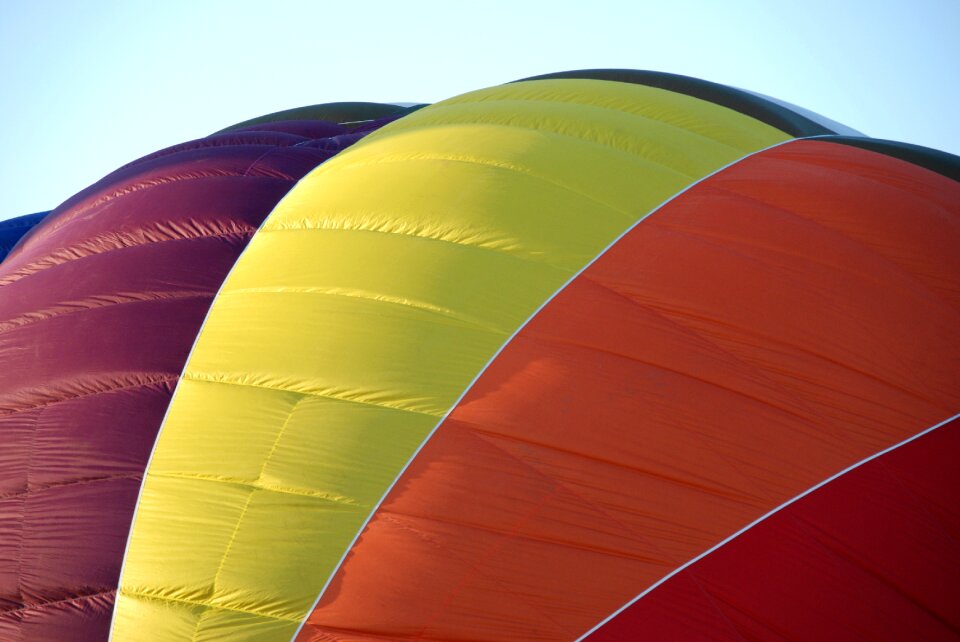 Yellow orange hot air balloon