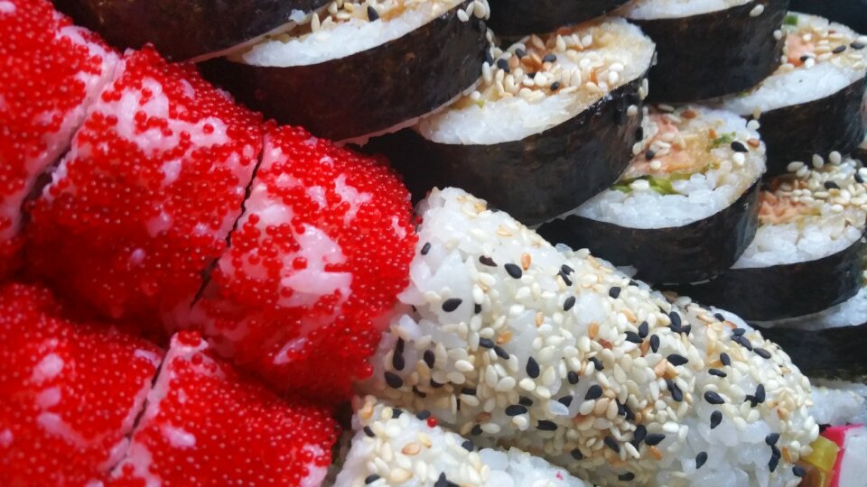 Japanese roll rice photo