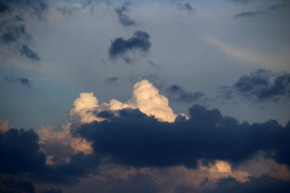 Weather white clouds dark clouds
