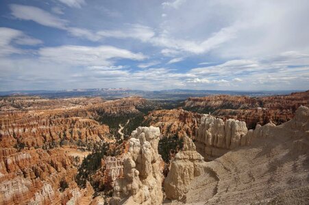 Cloudy sky western landscape photo