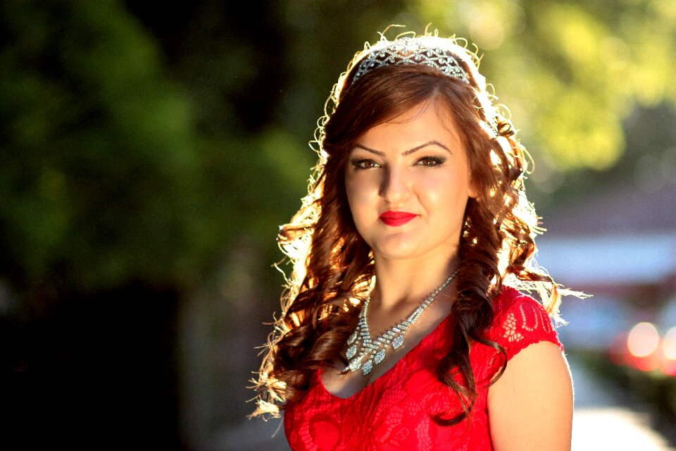 Light beauty portrait