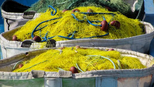 Harbour summer fishing net