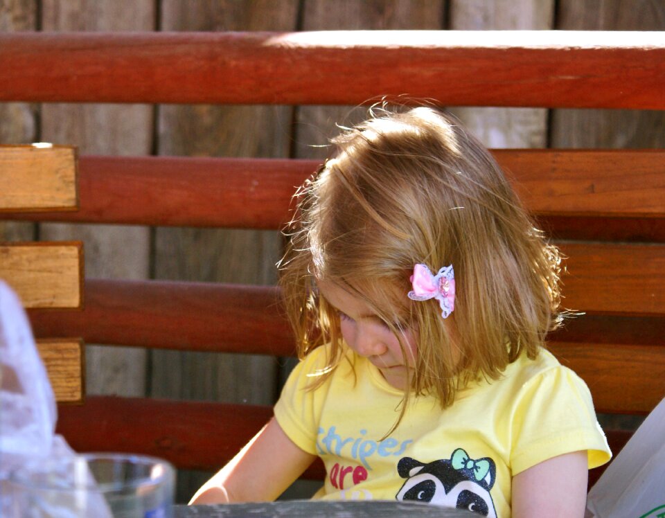 The little girl sadness disgrace