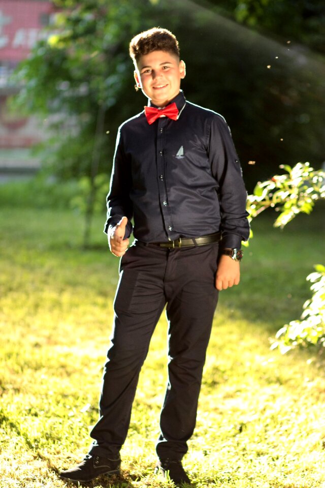 Young sympathetic smile