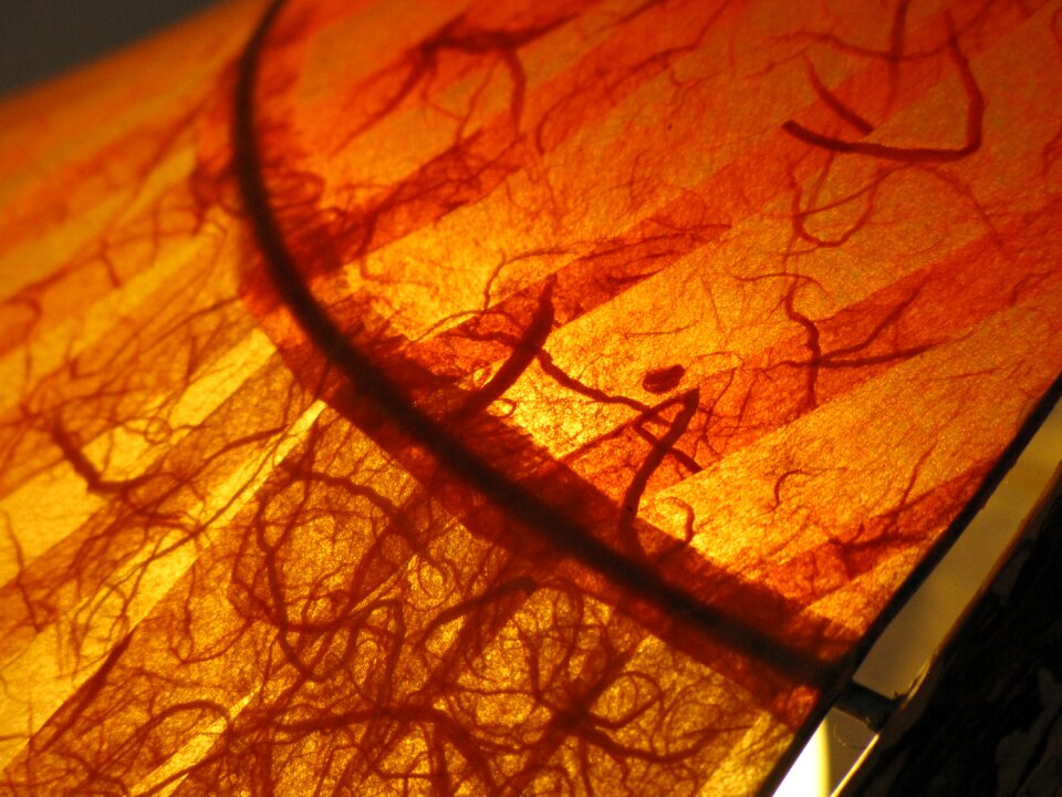 Light art lamp natural materials