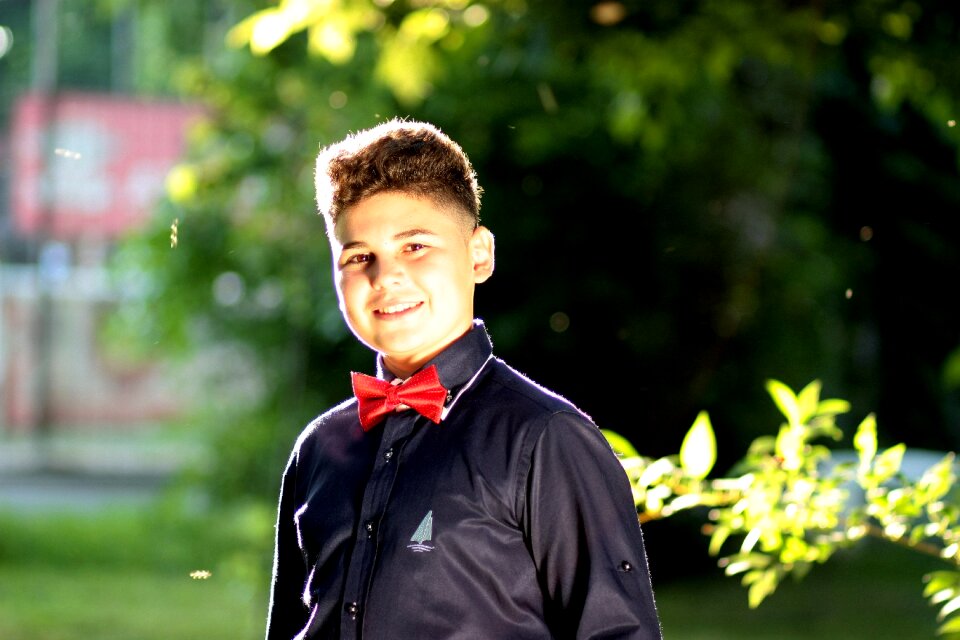 Young sympathetic smile
