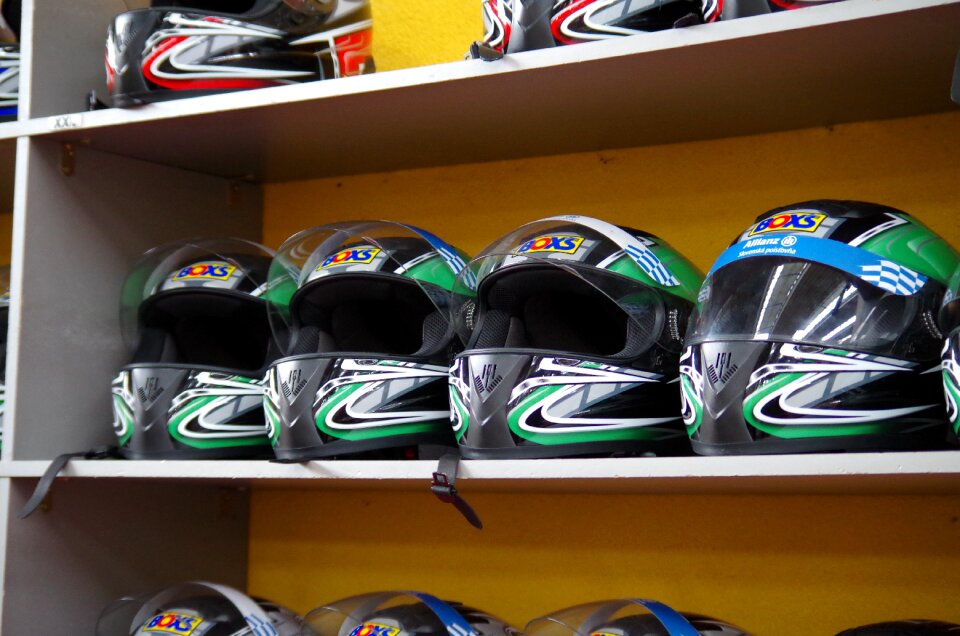 Helmet race go karts