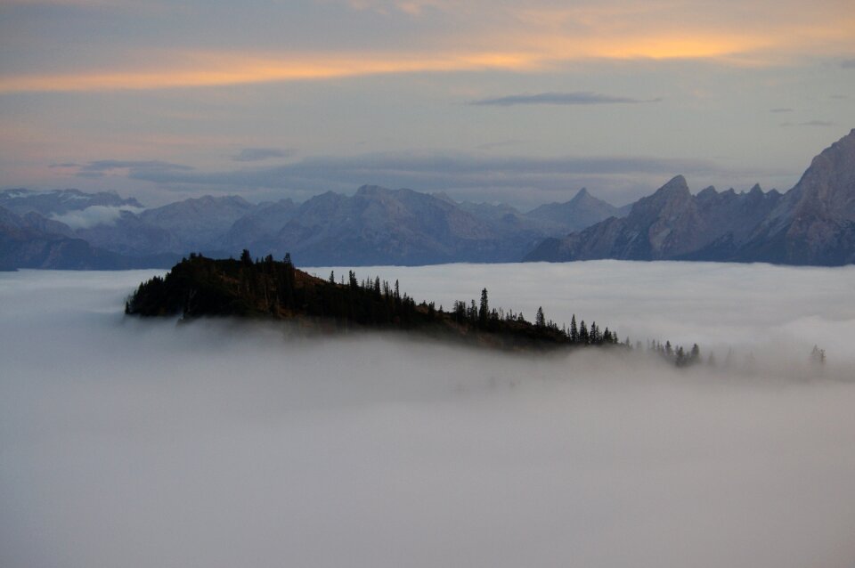 Fog berchtesgaden mountain forests